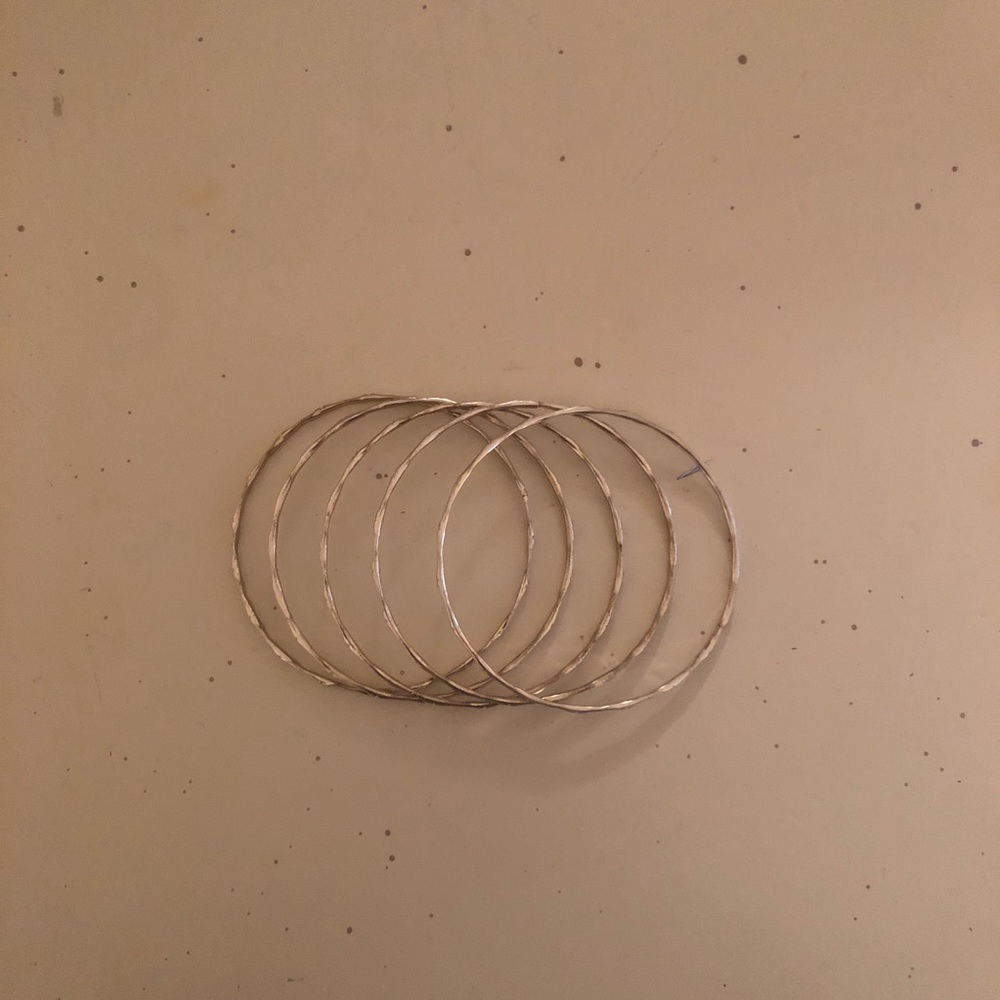 Silver bangles